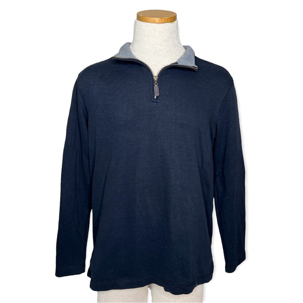 Great Northwest Clothing Co. 1/4 Zip Pullover Sweater Navy Size Medium